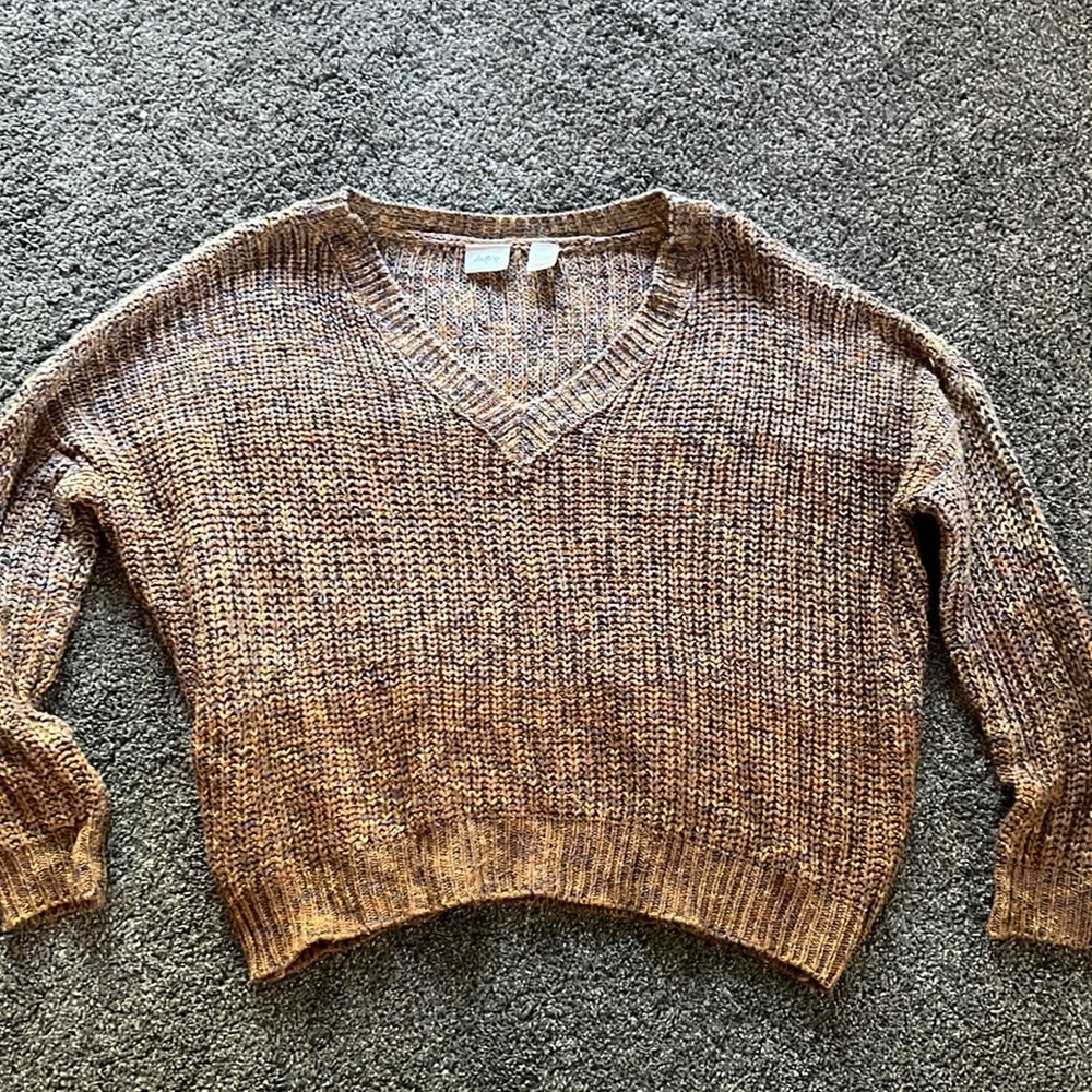Colorful chunky sweater